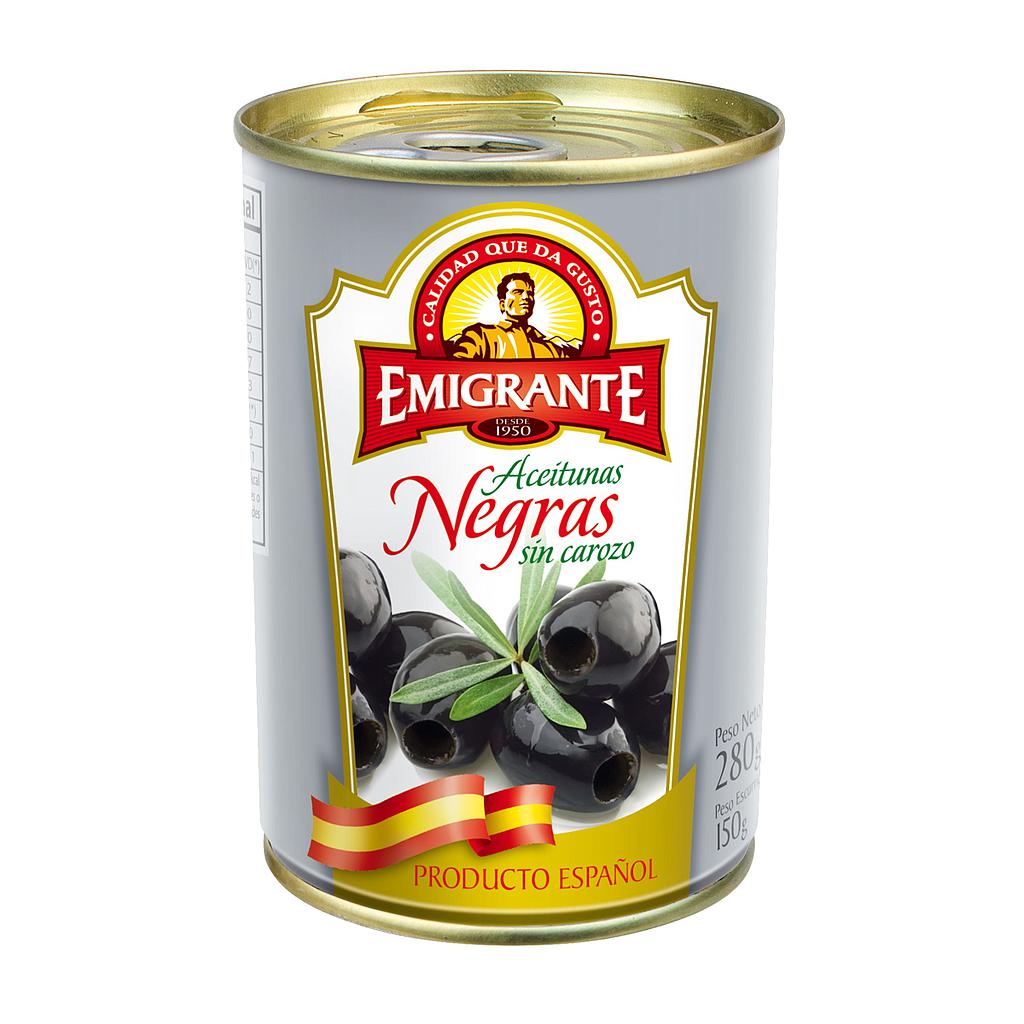 ACEITUNAS EL EMIGRANTE NEGRAS 240 GRAMOS          