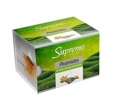 TE SUPREMO 15 BOLSITAS VERDE NARANJA Y MANDARINA  