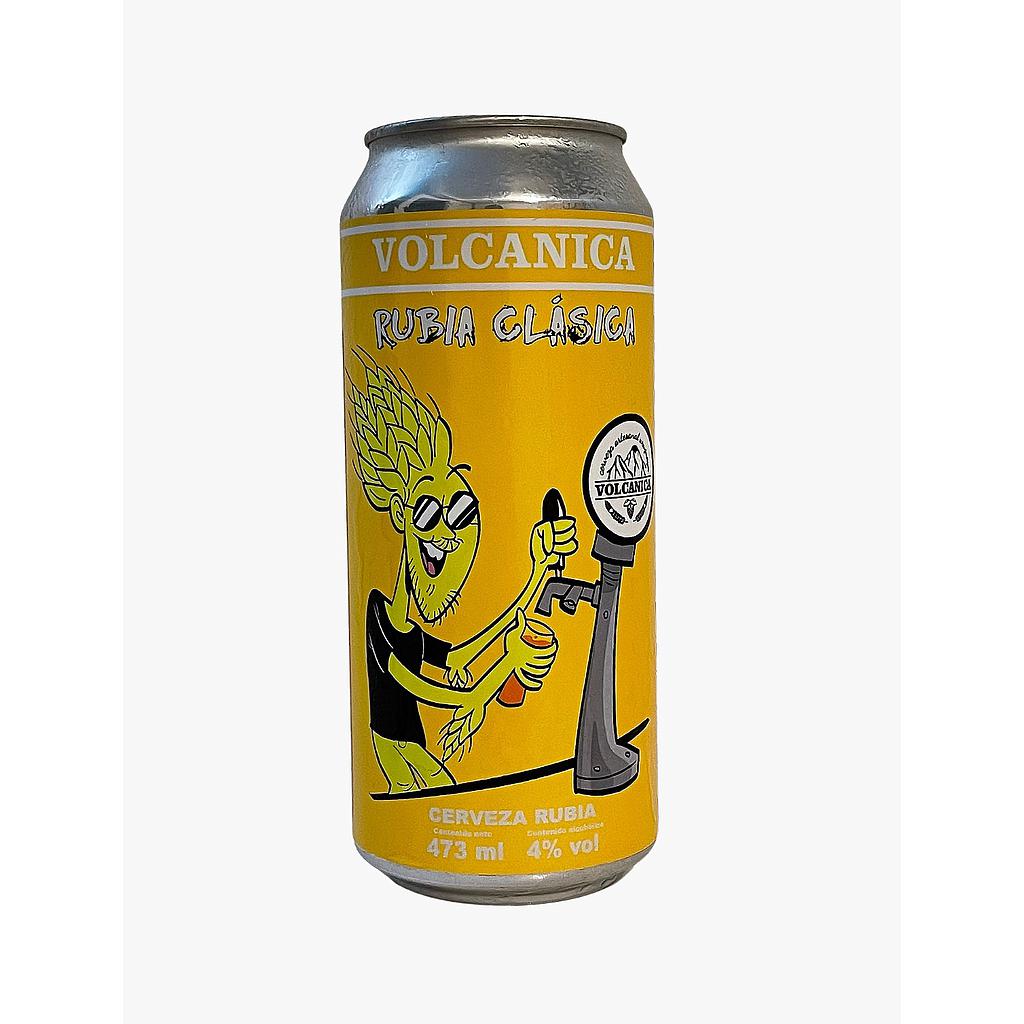 CERVEZA VOLCANICA RUBIA CLASICA 473 ML