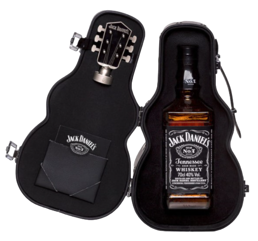 PACK GUITARRA WHISKY AMERICANO JACK DANIEL'S 700 ML