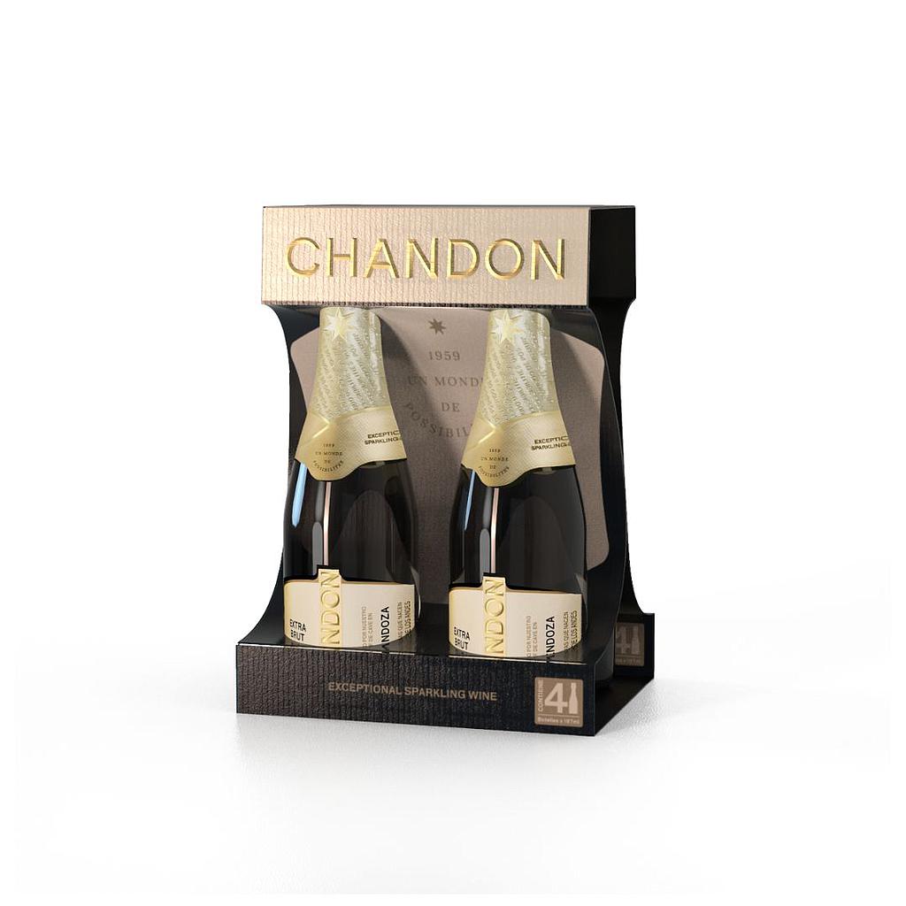 ESPUMANTE CHANDON BRUT FOUR PACK 187 ML