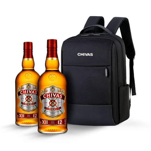 2 CHIVAS REGAL 1 LITRO + MOCHILA CHIVAS DE REGALO