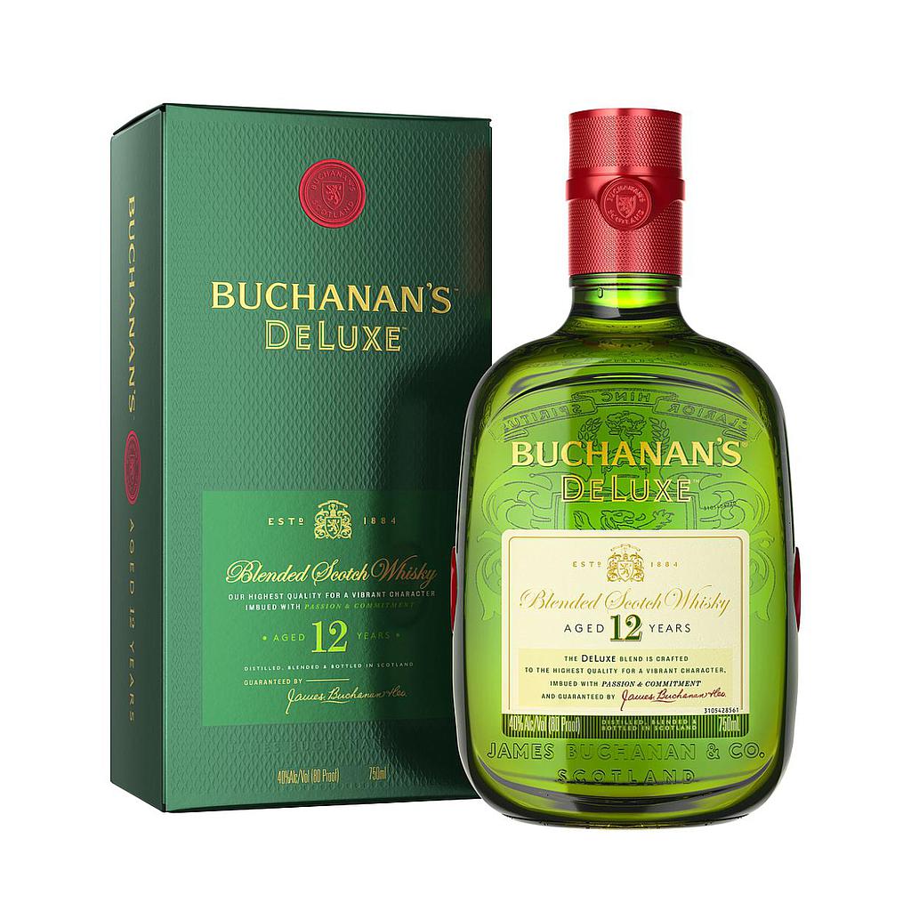 WHISKY ESCOCES BUCHANAN'S 12 AÑOS 1L