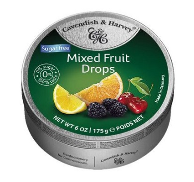 LATA DE CARAMELOS CAVENDISH SIN AZUCAR 175 GRAMOS