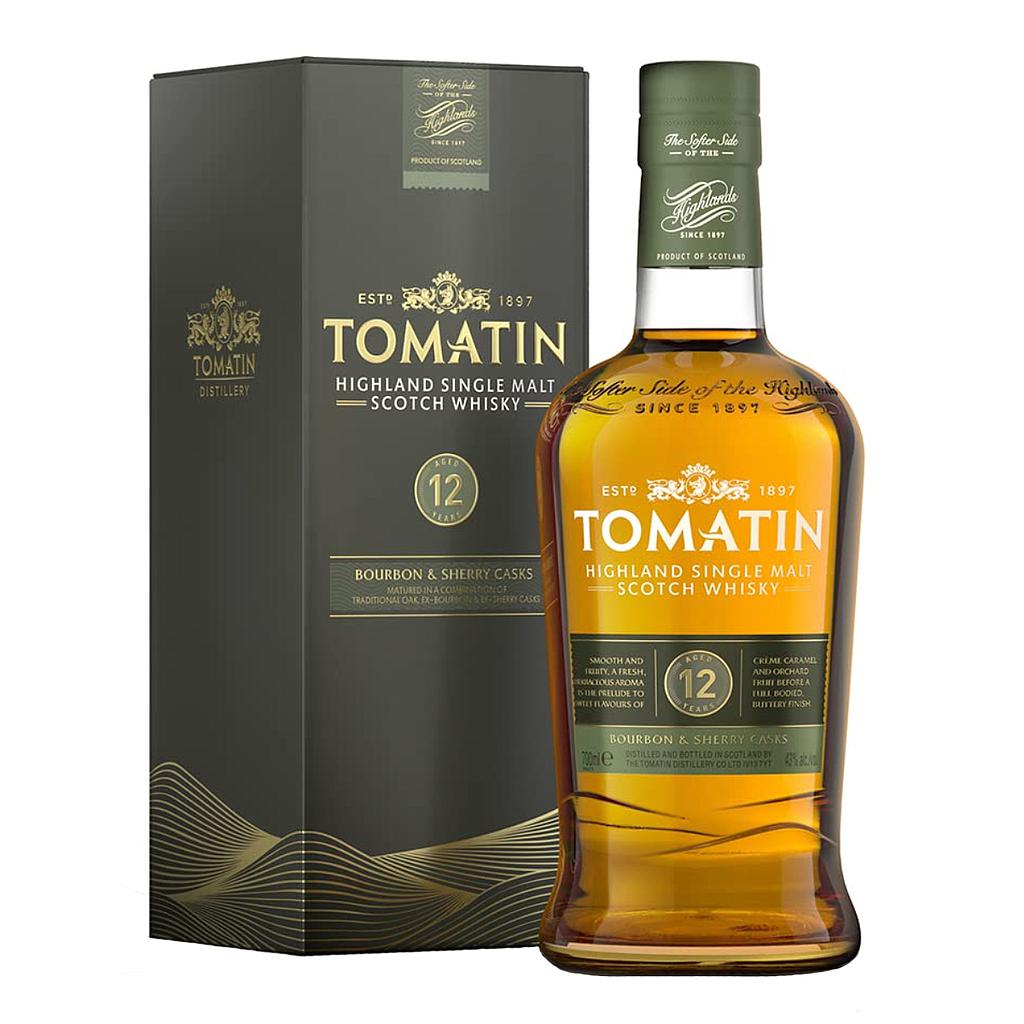 WHISKY TOMATIN 12 AÑOS 700 ML