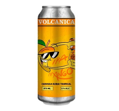 CERVEZA VOLCANICA LATA IPA MANGO 473 ML